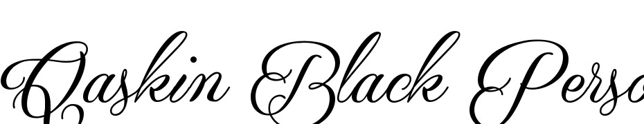 Qaskin Black Personal Use Font Download Free
